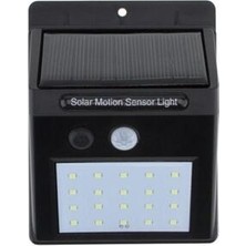 Mega Avm Light Güneş Enerjili 20 LED Li Bahçe Aydınlatma Dış Mekan Lambası Hareket Sensörlü