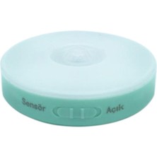 Mega Avm Kandela Yeşil Şarjlı Sensörlü Gece LED Lambası Sarı Işık