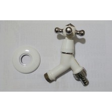 Mega Avm Çamaşır Musluğu Beyaz