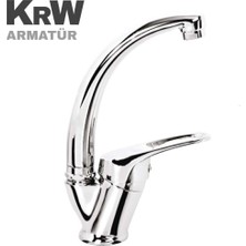 Mega Avm Kirwe Armatür Mix Kuğu Sıcak Soğuk Su Çift Girişli Banyo Lavobo Bataryası