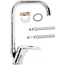 Mega Avm Köşe L Borulu Mutfak Musluğu Bataryası