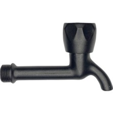 Mega Avm Kca Siyah Volonlu Çevirmeli Tuvalet Lavabo Musluğu Çeşmesi