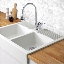 Mega Avm Seti Sıcak Soğuk Girişli Lüx Mix Spiralli Mutfak Evye Bataryas