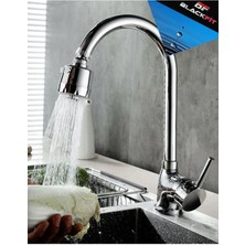 Mega Avm Çift Su Girişli Pirinç Çubuk Kol 3 Fonksiyonlu Oynar Başlıklı Eviye Mutfak Lavabo Bataryası