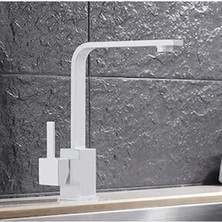 Mega Avm T-Mix Yüksek Gövdeli Mutfak Evye Batarya Beyaz