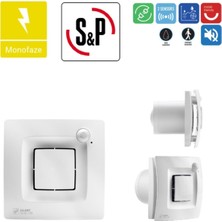 Mega Avm Soler Palau Silent Dual 200 Banyo Wc Sensörlü Egzoz Ortam Havalandırma Fanı Tasarruflu Agmair Sp Agm