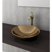 Mega Avm Venezia Çanak Lavabo Parlak Altın 40 cm