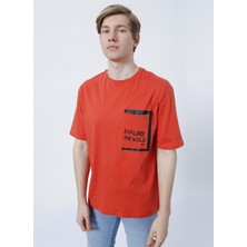 Bad Bear EXPLORE T-SHIRT Turuncu Erkek T-Shirt 22.01.07.044-C109