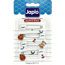 Japlo Emniyetli Çengelli Iğne 4'lü - Beyaz