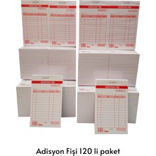 Uysal Adisyon Fişi (Garson) Tek Nüsha 1.hamur 70 gr (120 Li Paket)