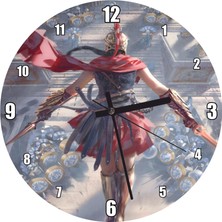 Cakatablo Assassins Creed Odyssey  Görseli Duvar Saati  (Çap 30X30 Cm)