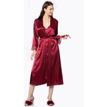 Pierre Cardin 4370 Ikili Saten Gecelik - Sabahlık Takımı