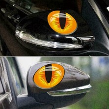 Tsc Oto Kedi Gözleri Araba Aynası Için Sticker 8Cm 2 Adet 1 Çift