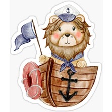 Tsc Ufak Bebek Aslan Araba Oto Sticker Etiket Renkli W9