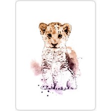 Tsc Ufak Bebek Aslan Araba Oto Sticker Etiket Renkli Z2