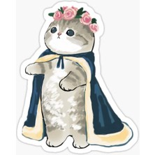 Tsc Ufak Bebek Kedi Araba Oto Sticker Etiket Renkli C2