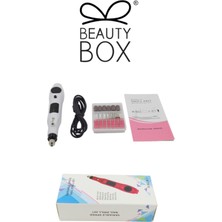 Beauty Box Güçlü Tırnak Törpü Seti Yeni Trend Usb'li Üstün Tasarım Nail Drill Nail Art Beyaz Renk