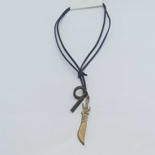 Be Beauty Deri Ipli Bakır Be Beauty Renk Be Beauty Metal Erkek Kolye Model 02