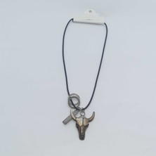 Be Beauty Deri Ipli Bakır Be Beauty Renk Be Beauty Metal Erkek Kolye Model 05