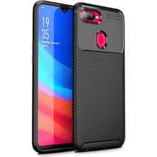 Ankacep Oppo A5S Kılıf Negro Karbon Görünümlü Silikon Kapak