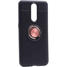 Ankacep Oppo RX17 Pro Kılıf Ravel Standlı Yüzüklü Silikon Kapak