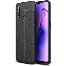 Ankacep Oppo A31 Kılıf Niss Deri Görünümlü Silikon Kapak