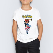 Morinna Pokemon Unisex Çocuk Tişört T-Shirt Mr-04