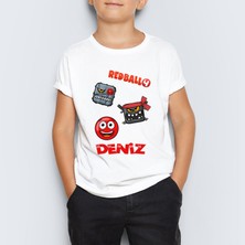 Morinna Isme Özel Red Ball 4 Crazy Kırmızı Top Redball Çocuk Tişört Mr-06