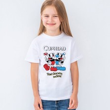 Morinna Cuphead Çocuk Tişört T-Shirt Mr-01