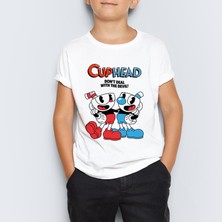 Morinna Cuphead Çocuk Tişört T-Shirt Mr-02