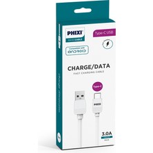 Phixi Basic CB410T  Type-C USB Şarj ve Data Kablosu