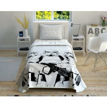 Taç Star Wars Stormtrooper Tek Kişilik Queen Size Pike Takımı 120 cm Yataklar Için Pike Takımıdır
