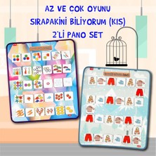 Tox 2 Set - 57 Parça  Tox Az, Çok Oyunu ve Sıradakini Biliyorum (Kış) Keçe Duvar Panoları , Eğitici Oyuncak