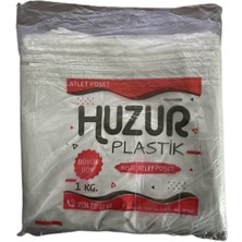 Huzur Beyaz Atlet Poşet 3 Boyutta Set (Kalın Plastikten)