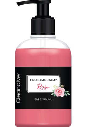 Cleanaive Liquid Hand Soap Rose (500ML) - Gül Kokulu Sıvı El Sabunu