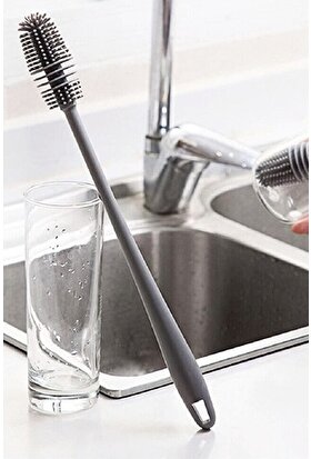Kitchen Beauty Silikon Bardak Tabak Cam Şişe Fincan Yıkama Fırçası Çok Fonksiyonlu Bulaşık Temizleme Fırçası