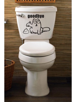 Lizpo Decor Goodbye Klozet Kapağı Sticker