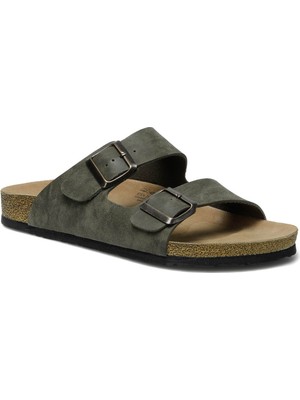 Nine West Kinetix Aten 2fx Haki Erkek Terlik