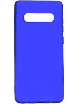 noktaks - Samsung Galaxy S10E - Kılıf Mat Soft Premier Silikon Kapak - Saks Mavi - T7562