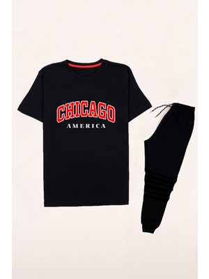 Trendypassion Chiago America Baskılı Eşofman Takımı