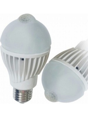 Mega Avm Şarjlı LED Ampul 5 W LED Ampul Şarjlı E27 Duıy 5W Beyaz Işık Sensörlü
