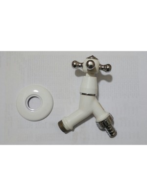 Mega Avm Çamaşır Musluğu Beyaz