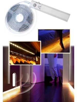 Mega Avm Hareket Sensörlü Şerit LED Günışığı-Dolap Içi Aydınlatma 1 Metre