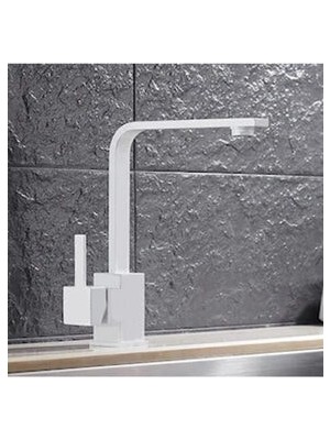 Mega Avm T-Mix Yüksek Gövdeli Mutfak Evye Batarya Beyaz