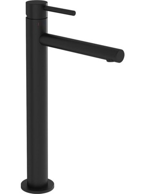 Mega Avm Origin A4255836 Çanak Large Lavabo Bataryası, Mat Siyah