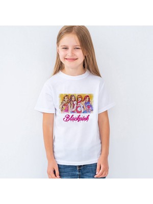 Morinna Blackpink Baskılı Unisex Çocuk Tişört T-Shirt Mr-13