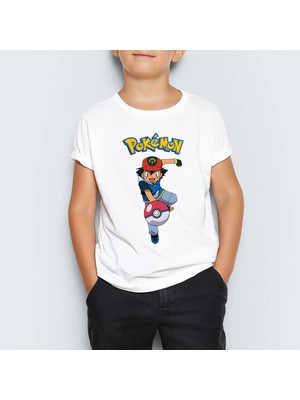 Morinna Pokemon Unisex Çocuk Tişört T-Shirt Mr-04