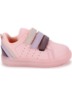 Vicco Sun Kız/erkek Çocuk Işıklı Pudra Sneaker Bebe Patik Filet Günlük Spor Ayakkabı 220.P21Y.212