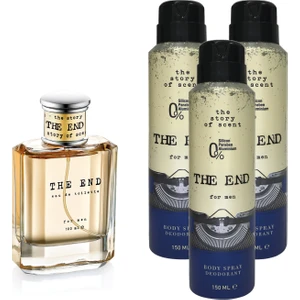 The End Edt Erkek Parfüm 100 ml ve Deodorant 150 ml 3 Adet