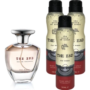 The End Edt Kadın Parfüm 100 ml ve Deodorant 150 ml 3 Adet